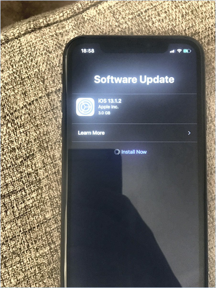 Comment faire pour que la mise à jour de l'iphone soit bloquée lors de l'installation?