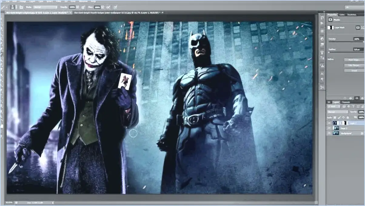 Comment fusionner des masques dans photoshop?