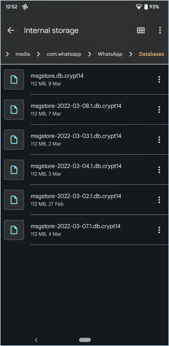 Comment ouvrir un fichier db whatsapp?