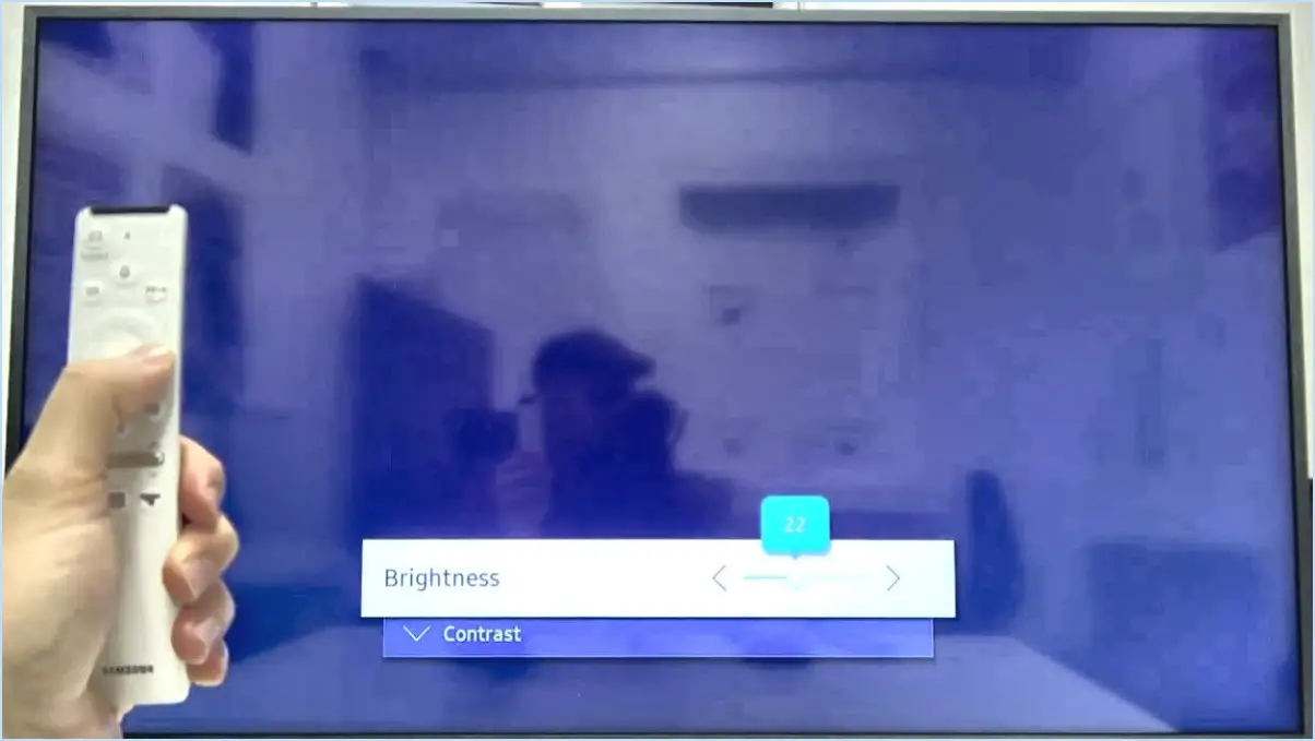 Comment rendre l'image d'un téléviseur samsung plus lumineuse?