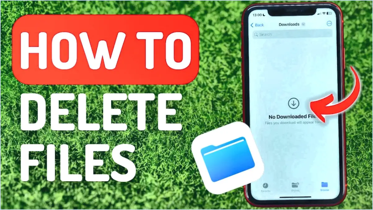 Comment supprimer définitivement des fichiers sur l'iphone?