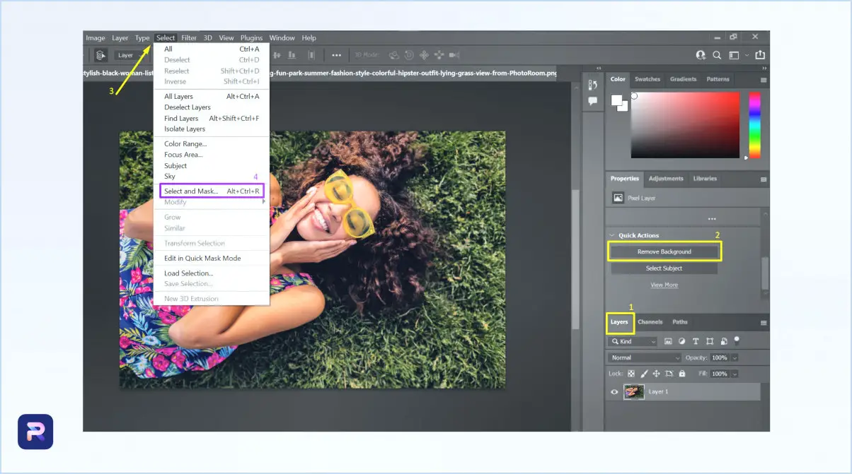 Comment supprimer l'arrière-plan d'une photo dans photoshop cs6 en 2 minutes?