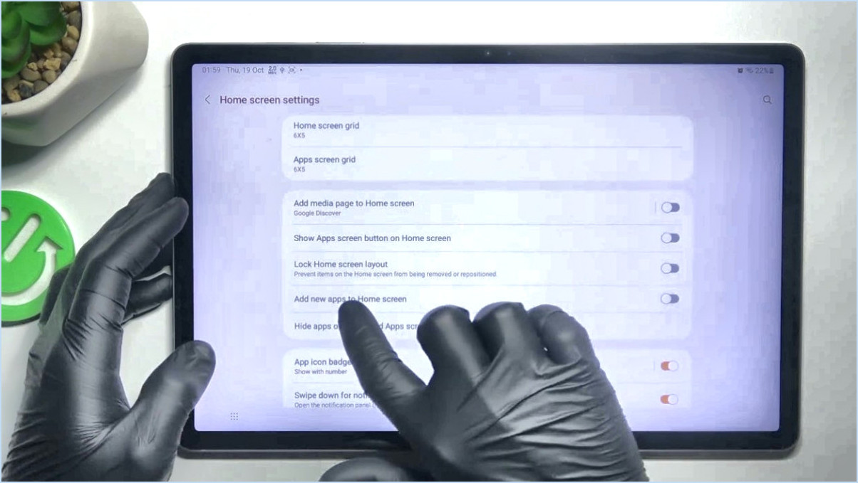 Comment supprimer l'icône de l'écran d'accueil du Galaxy S9?