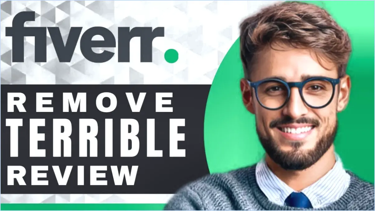 Comment supprimer un avis sur Fiverr?