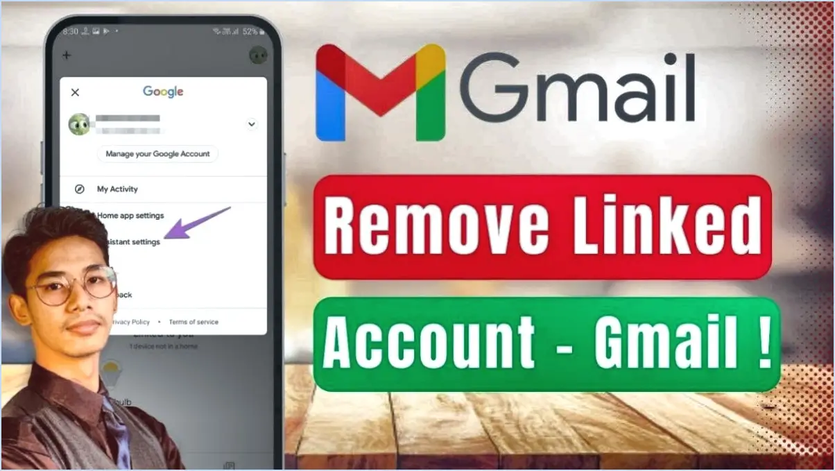 Comment supprimer un compte lié de Google Mini?