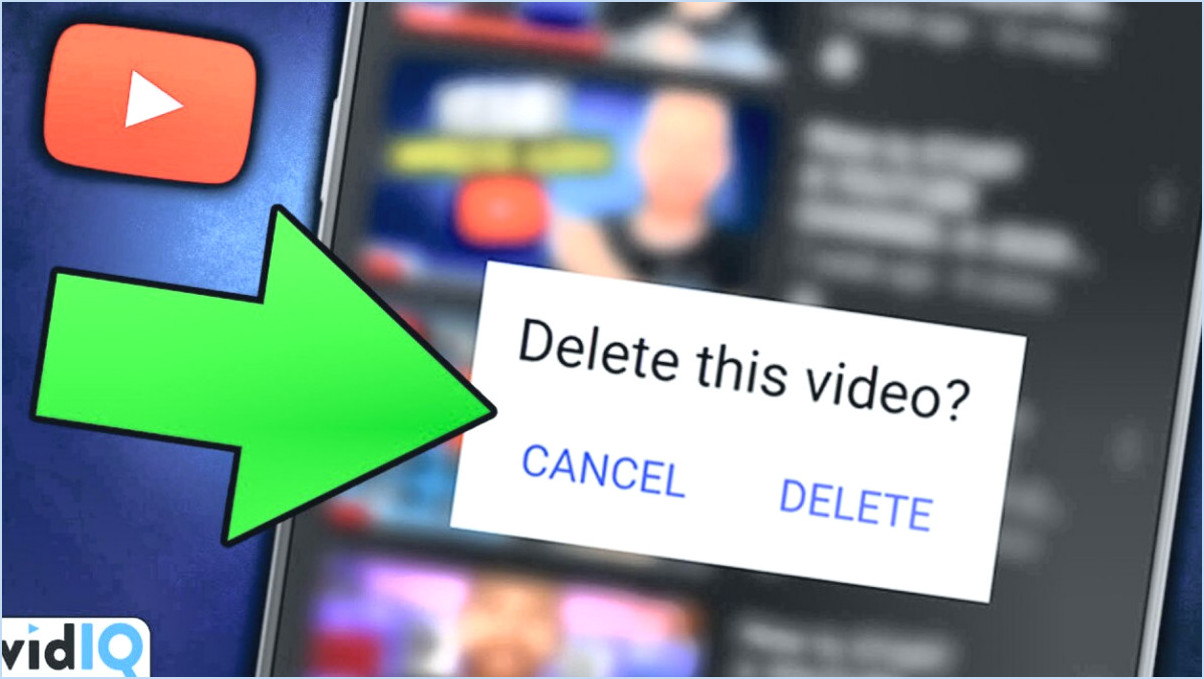 Comment supprimer une vidéo YouTube d'un autre compte?
