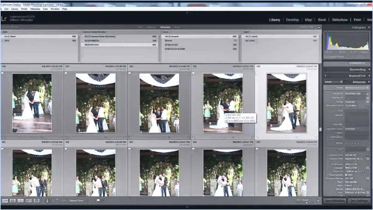 Comment synchroniser mon temps dans lightroom?