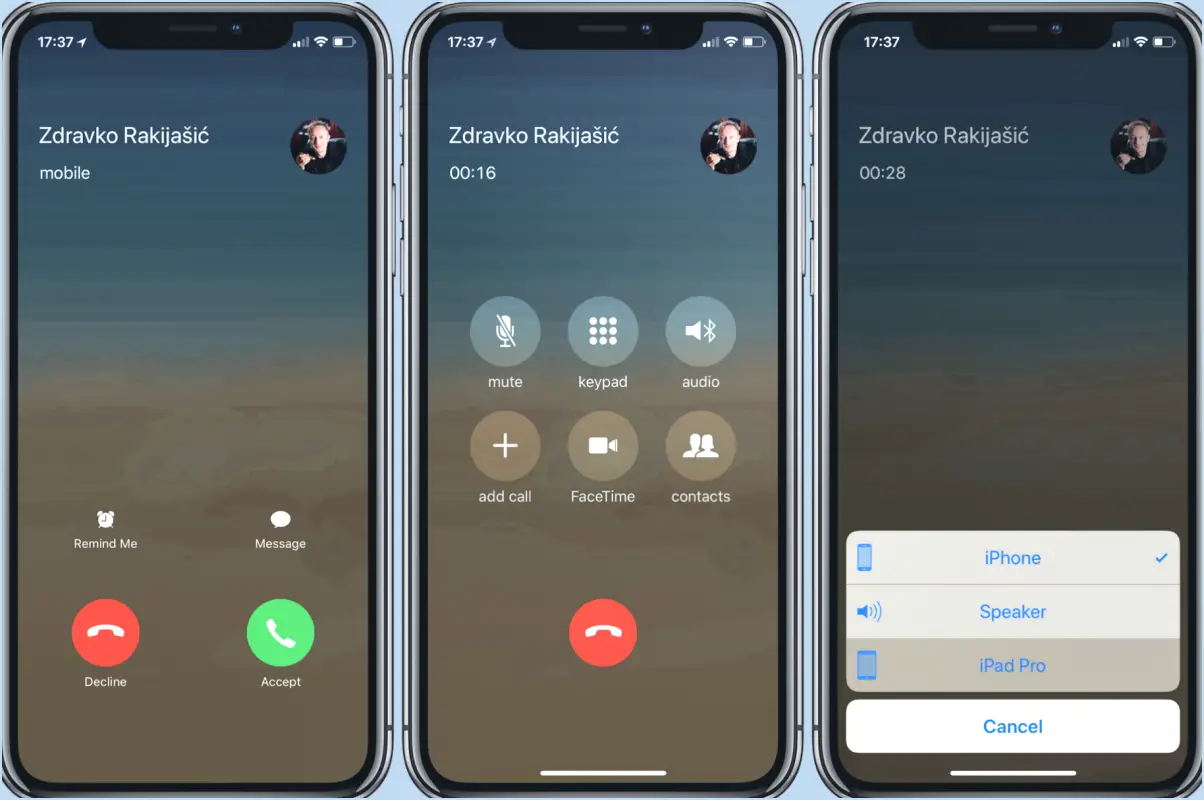 Comment transférer un appel de l'iphone vers le mac?