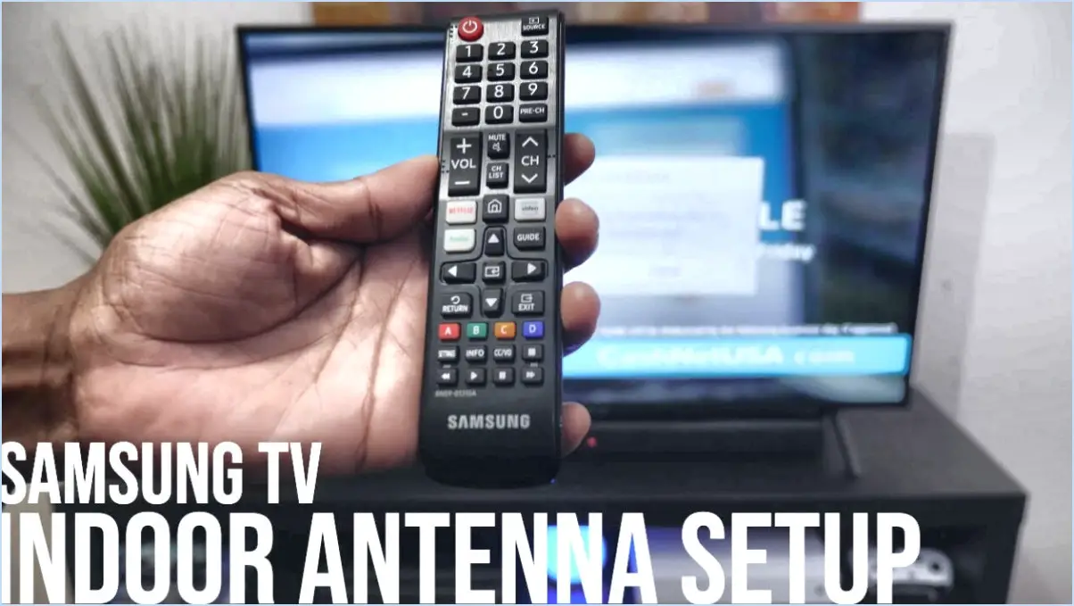 Comment utiliser l'antenne TV sur la smart tv de samsung?