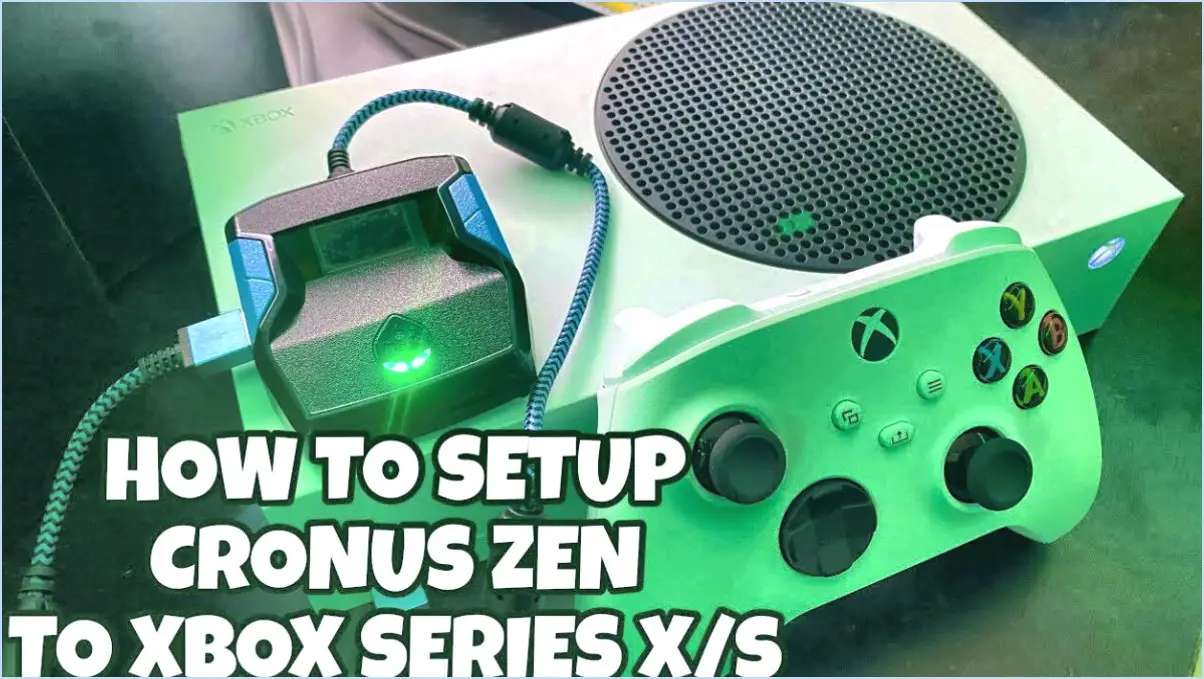 Est-ce que cronus zen fonctionne sur xbox series x?