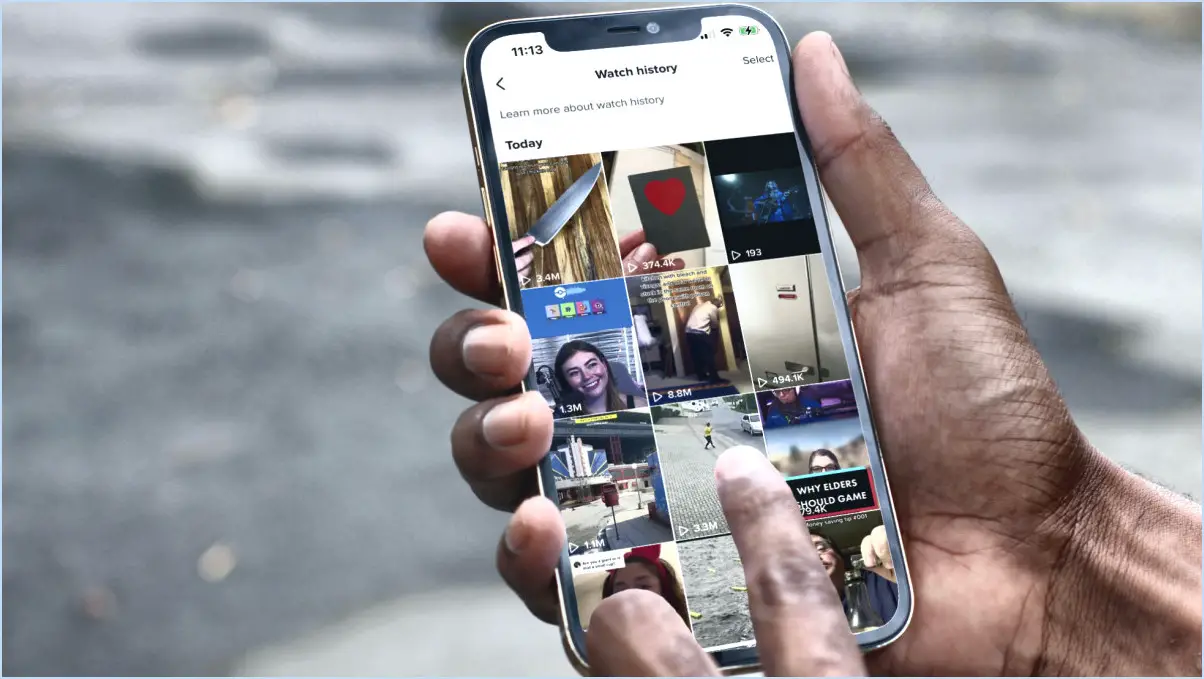 Puis-je retrouver les vidéos que j'ai regardées sur Tiktok?