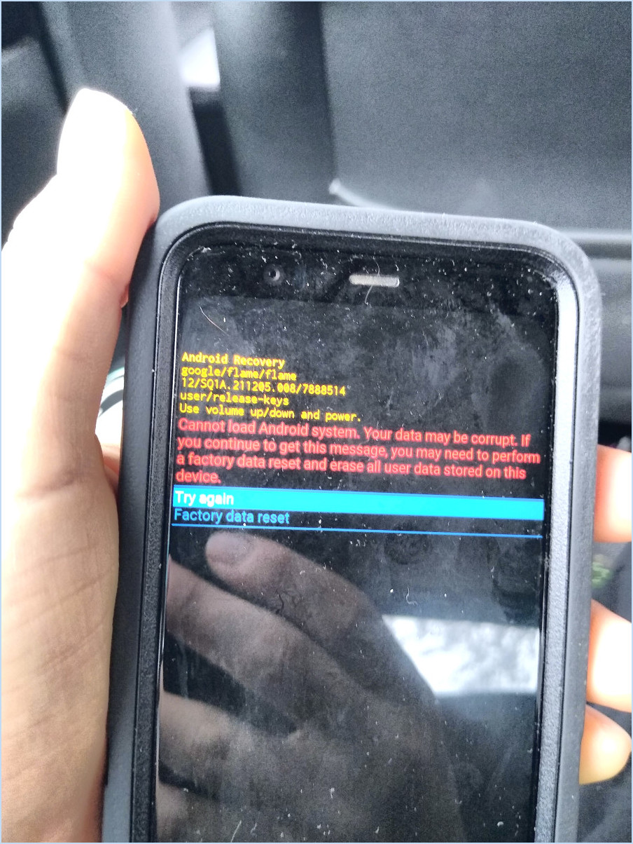 Récupération corrompue android?