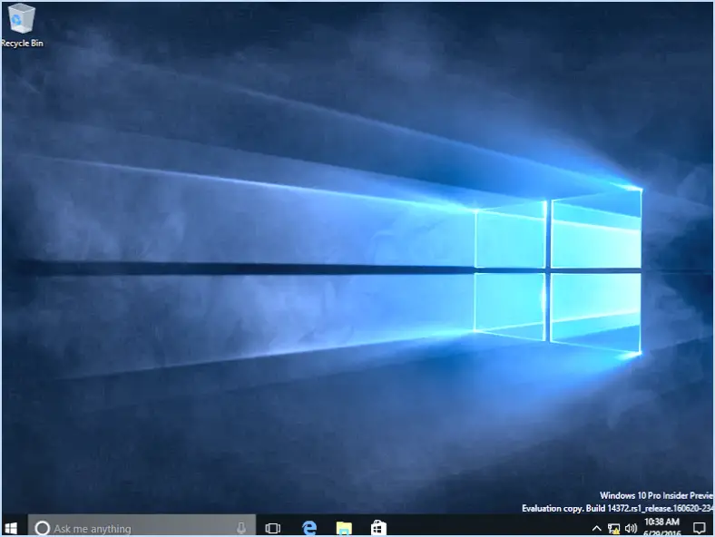 Réparer windows 10 anniversary update 1607 ne s'affiche pas?