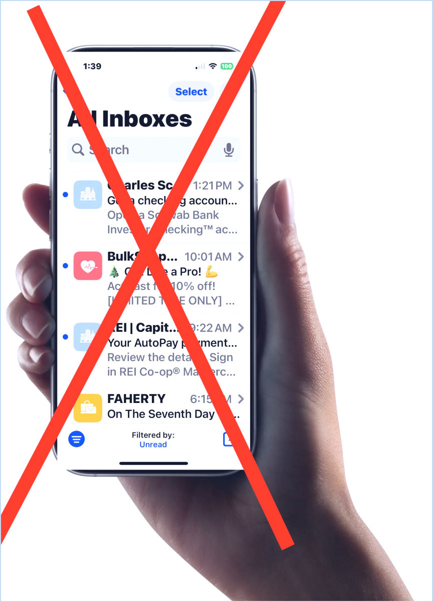 Comment éteindre les icônes de l'expéditeur de courrier sur iPhone