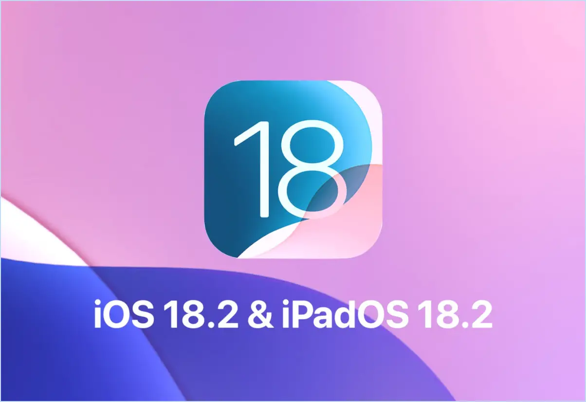 Mise à jour iOS 18.2 et iPados 18.2 Mise à jour