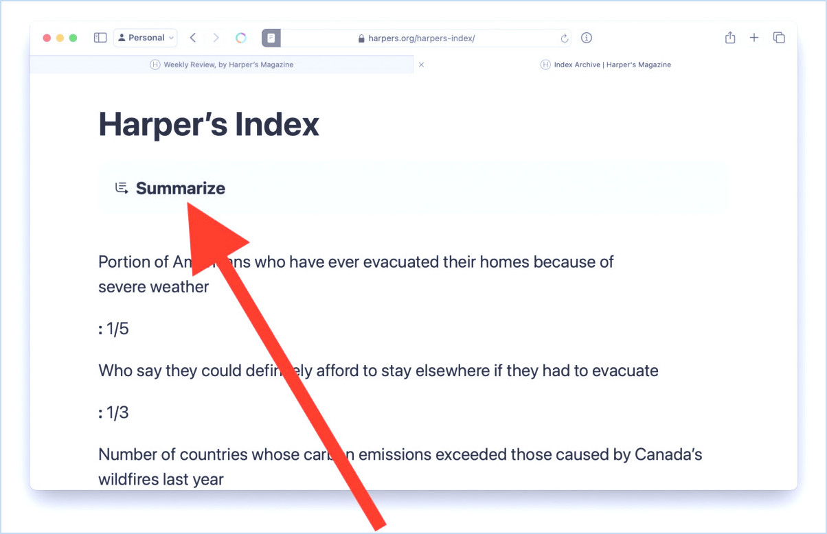 Comment utiliser résumer avec Apple Intelligence dans Safari pour Mac